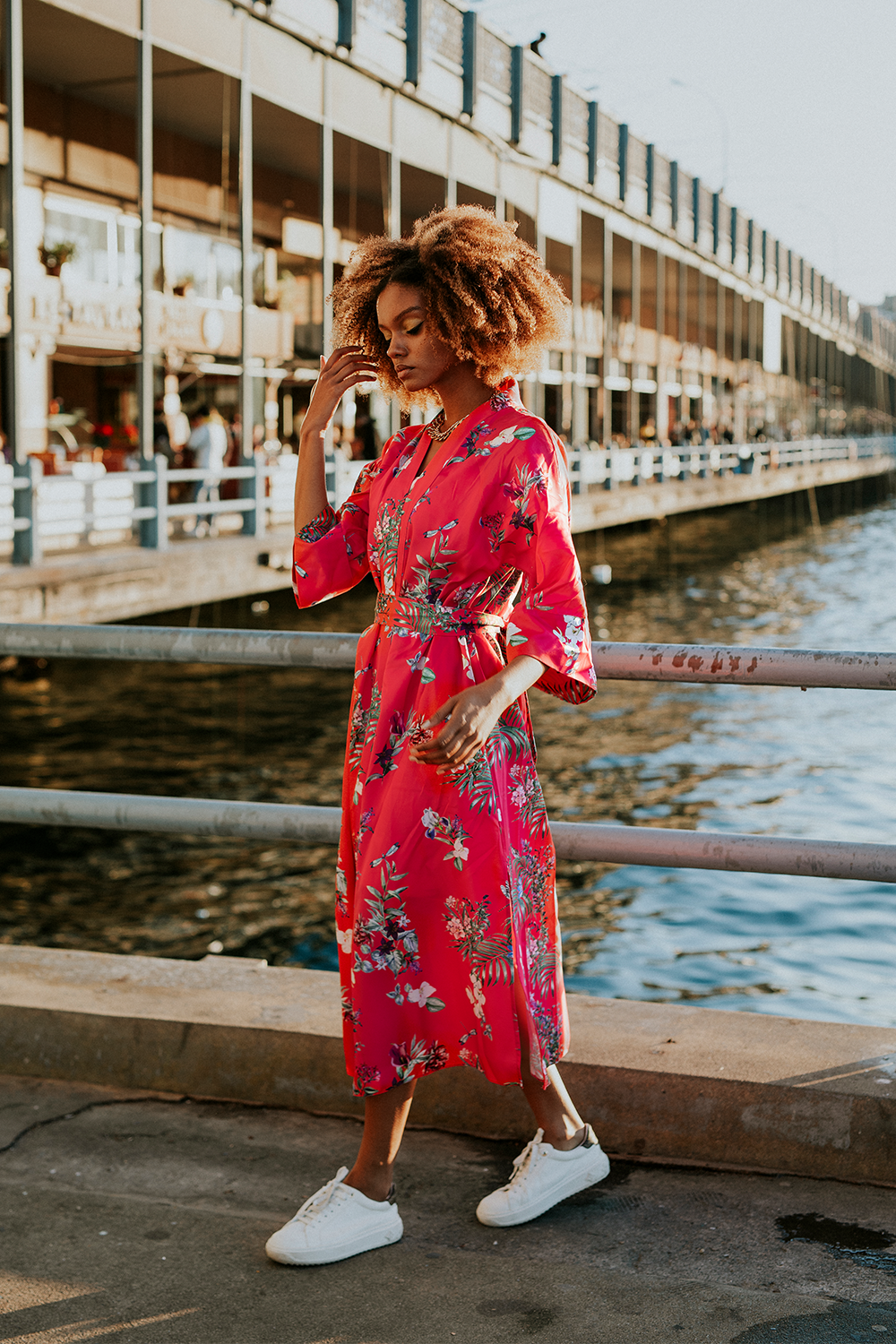Hot Periwinkle Kimono