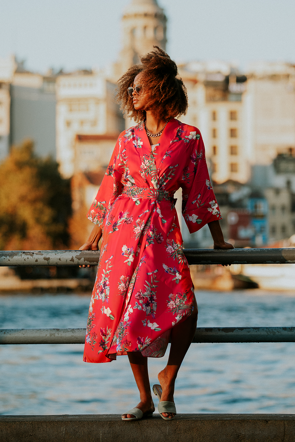 Hot Periwinkle Kimono