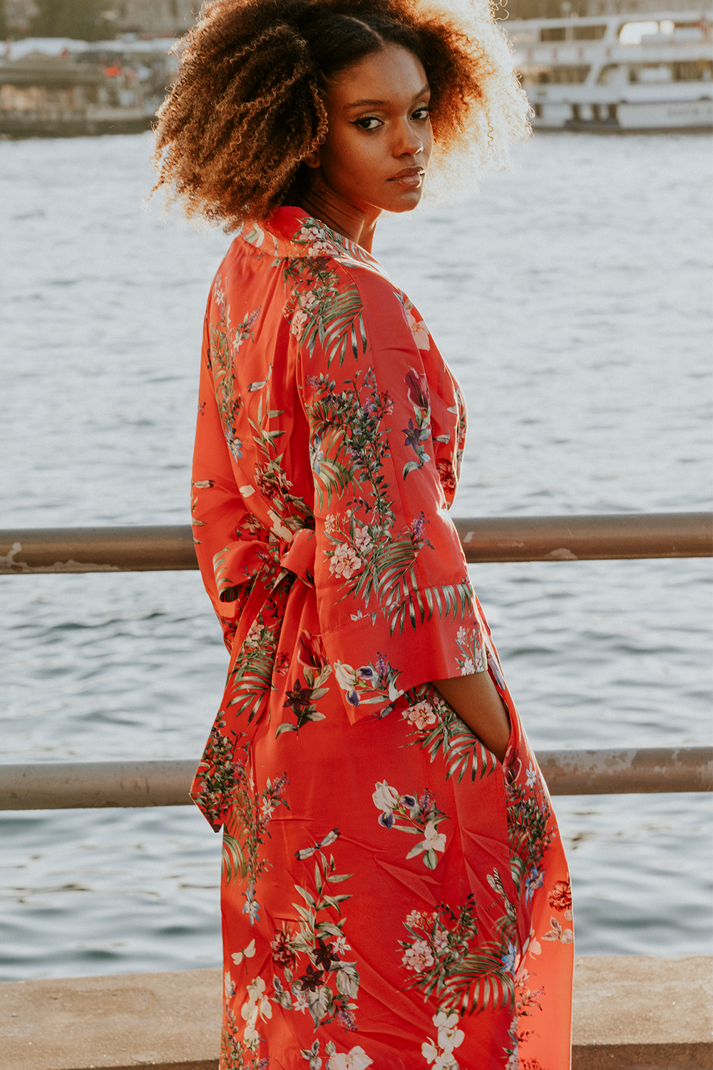 Hot Periwinkle Kimono