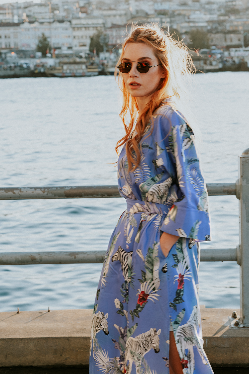 Atlantis Zebra Kimono
