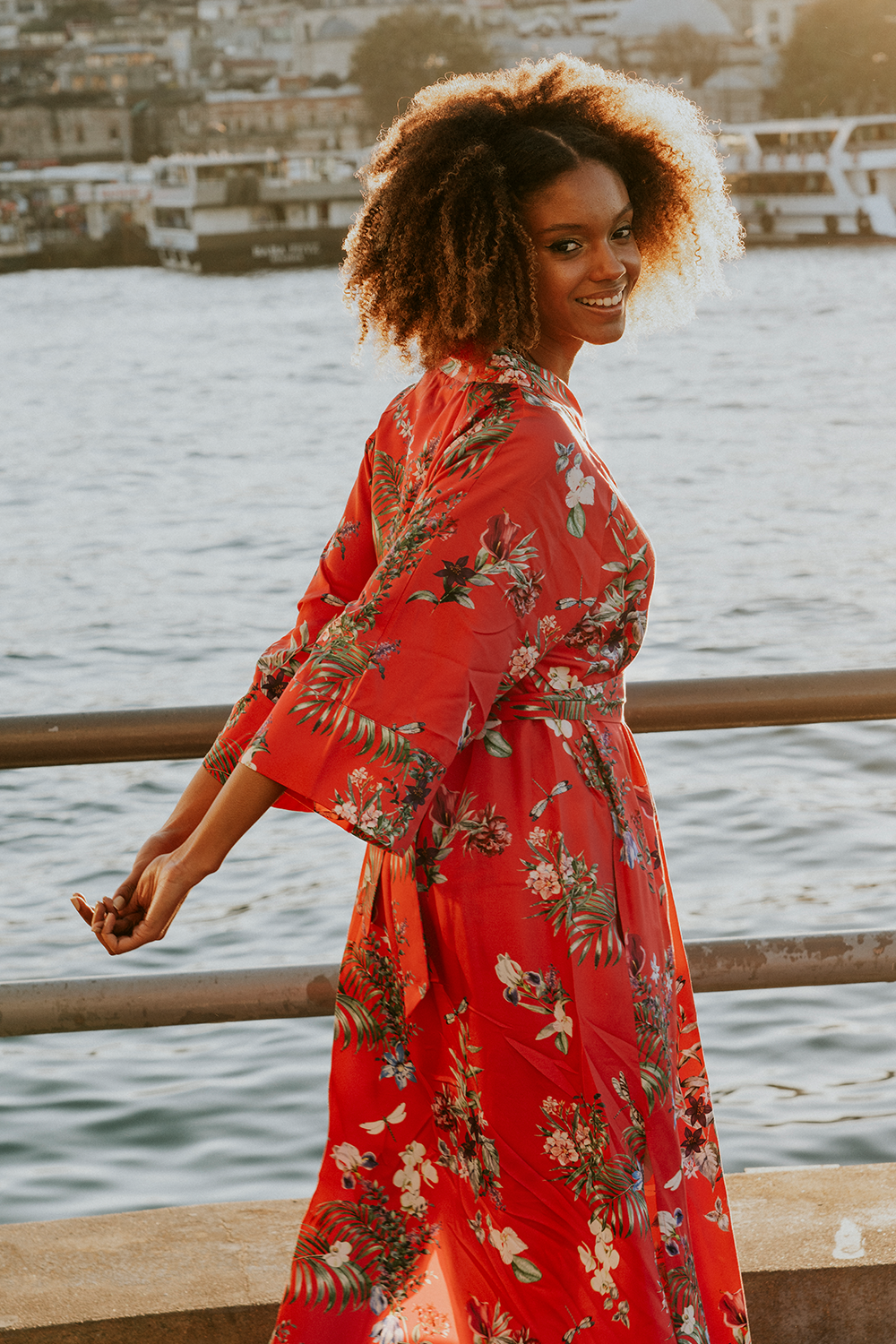 Hot Periwinkle Kimono